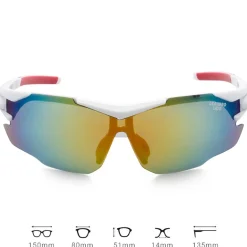 LEANDRO LIDO Challenger One Gafas de sol deportivas de colores/blanco