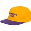 LEANDRO LIDO "No. 24" snapback Gorra amarillo/morado