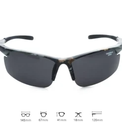 LEANDRO LIDO Power Gafas de sol deportivas camuflaje/negro