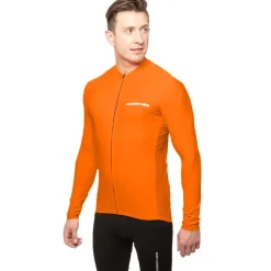 LEANDRO LIDO "Procida" Hombre Maillot de ciclismo de manga larga naranja