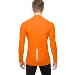 LEANDRO LIDO "Procida" Hombre Maillot de ciclismo de manga larga naranja