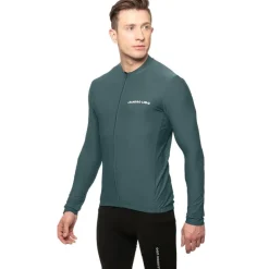 LEANDRO LIDO "Procida" Hombre Maillot de ciclismo de manga larga verde