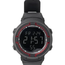 LEANDRO LIDO "Vernazza" Unisex Reloj deportivo negro/rojo
