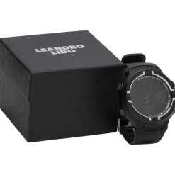 LEANDRO LIDO "Vernazza" Unisex Reloj deportivo negro/blanco