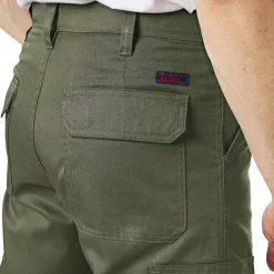 Lee Cooper Hombre Pantalón de trabajo cargo color caqui LCPNT205-KHA