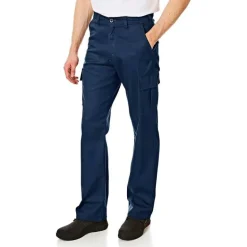 Lee Cooper Hombre Pantalón de trabajo cargo azul marino LCPNT205-NAVY