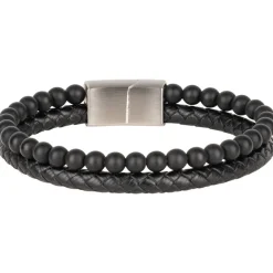 Lobstein & Söhne "Arthur" Hombre Brazalete negro/plata