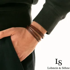 Lobstein & Söhne "Georg" Hombre Pulsera marrón
