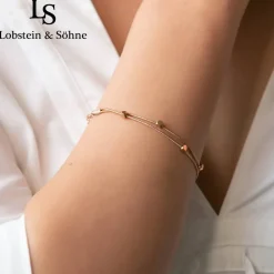 Lobstein & Söhne "Ida" Mujer Pulsera oro rosa
