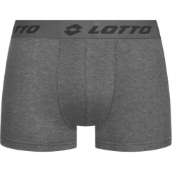 Lotto Retro Hombre Calzoncillos bóxer Pack de 3 gris MBXX1002NET-GREY