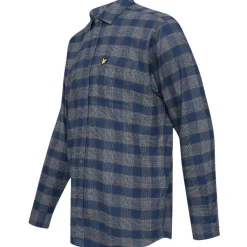 Lyle y Scott Check Hombre Camisa de manga larga LW1707V-Z271