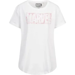 Maravilla Comic Logo Mujer Camiseta FBLTS405WHT