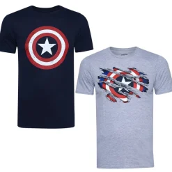 MARVEL Captain America Niño Camiseta Pack de 2 FCBPK128MUL