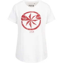 Marvel Endgame Captain Marvel Mujer Camiseta FBLTS422WHT