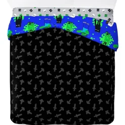 Minecraft Microsoft Fight Back Sábanas Conjunto 200 x 200 cm + 2 x 50 x 75 cm 24989