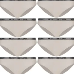 MONT EMILIAN "Grenoble" Mujer Bragas Pack de 8 beige