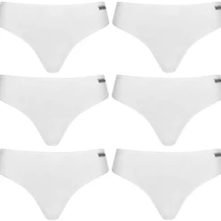 MONT EMILIAN "Nimes" Mujer tanga Pack de 6 blanco