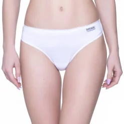 MONT EMILIAN "Nimes" Mujer tanga Pack de 6 blanco