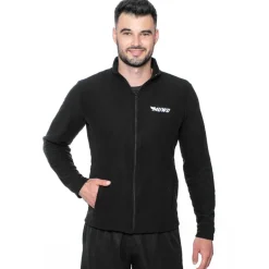 MUWO "Acotango" Hombre Chaqueta de forro polar negro