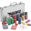 MUWO "All In" Estuche de póquer-Conjunto con 300 fichas