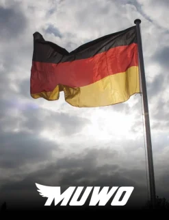 MUWO "Glory" Asta de bandera 6,1 m con soporte plata