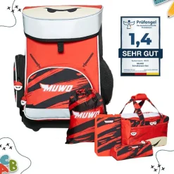 MUWO "Lil Ninja" Niño Mochila escolar Conjunto 5 piezas.