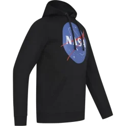 NASA Circle Hoodie Hombre Sudadera con capucha TMMHS007BLK