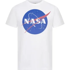 NASA Circle Logo Hombre Camiseta TMMTS007WHT