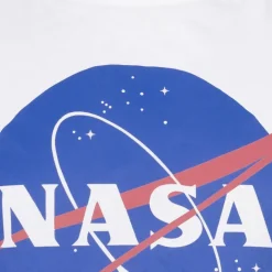 NASA Circle Logo Hombre Camiseta TMMTS007WHT