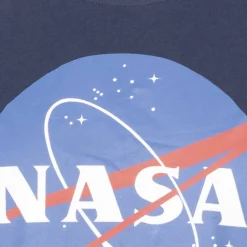 NASA Circle Logo Hombre Camiseta TMMTS007NVY