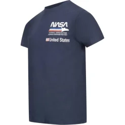 NASA Plane Aeronautics Hombre Camiseta TMMTS015NVY