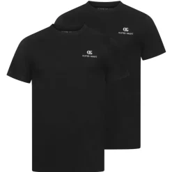 OLIVER GRANT® Hombre Camisetas interiores cuello redondo Pack de 2 negro 39493133