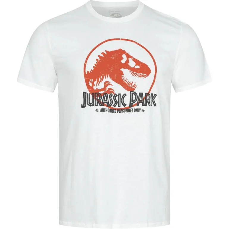 PARQUE JURÁSICO Vintage Hombre Camiseta UNMTS175WHT