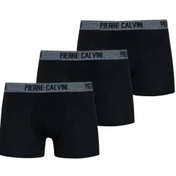 PIERRE CALVINI Hipster Hombre Calzoncillos bóxer Pack de 3 Negro 6130-B-4