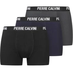 PIERRE CALVINI Hipster Hombre Calzoncillos bóxer Pack de 3 Oscuro 6130-3-DA