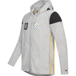 Pittsburgh Steelers NFL Fanatics Hombre Sudadera con cremallera y capucha 2083MGRYFHEPST