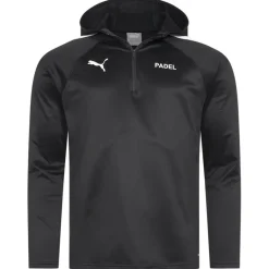 PUMA Padel Fleece Hoodie Hombre 1/4 Cremallera Sudadera con capucha 931791-03