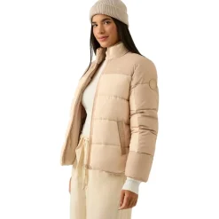 Reebok 2 in 1 Puffer reversible Mujer Chaquetón RBO21100-Avena