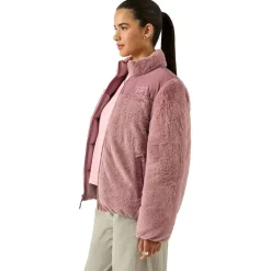 Reebok 2 in 1 Puffer reversible Mujer Chaquetón RBO21100-Rosa polvoriento