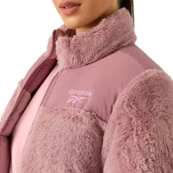 Reebok 2 in 1 Puffer reversible Mujer Chaquetón RBO21100-Rosa polvoriento