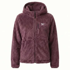 Reebok Double Monkey Fleece Mujer Chaqueta RBO21480-Rosa oscuro polvoriento