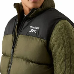 Reebok Heavyweight Puffer Hombre Chaleco RBO14920-Oliva