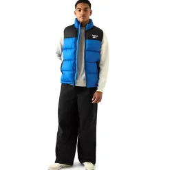 Reebok Heavyweight Puffer Hombre Chaleco RBO14920-Vector-Azul