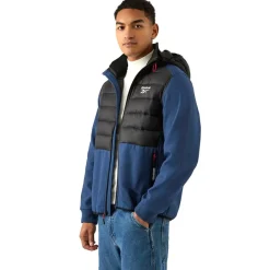 Reebok Mixed Hybrid Hombre Chaqueta de trekking RBO15620-Batik-Azul
