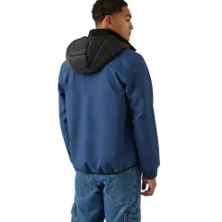 Reebok Mixed Hybrid Hombre Chaqueta de trekking RBO15620-Batik-Azul