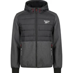 Reebok Mixed Hybrid Hombre Chaqueta de trekking RBO15620-Carbón vegetal