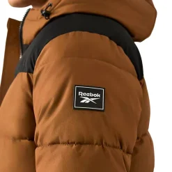 Reebok Parka Puffer Hombre Chaquetón RBO14970-Madera