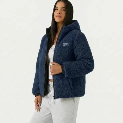 Reebok Puffer Mujer Reversible Chaquetón RBO21030-Verde cazador