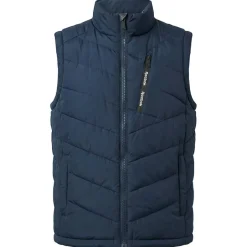 Reebok Puffer Vest 2-in-1 Hombre Reversible Chaleco RBO15720-Batik-Azul