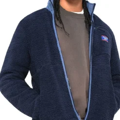 Reebok Sherpa Jacket Hombre Chaqueta de forro polar RBO15220-Vector-Marino